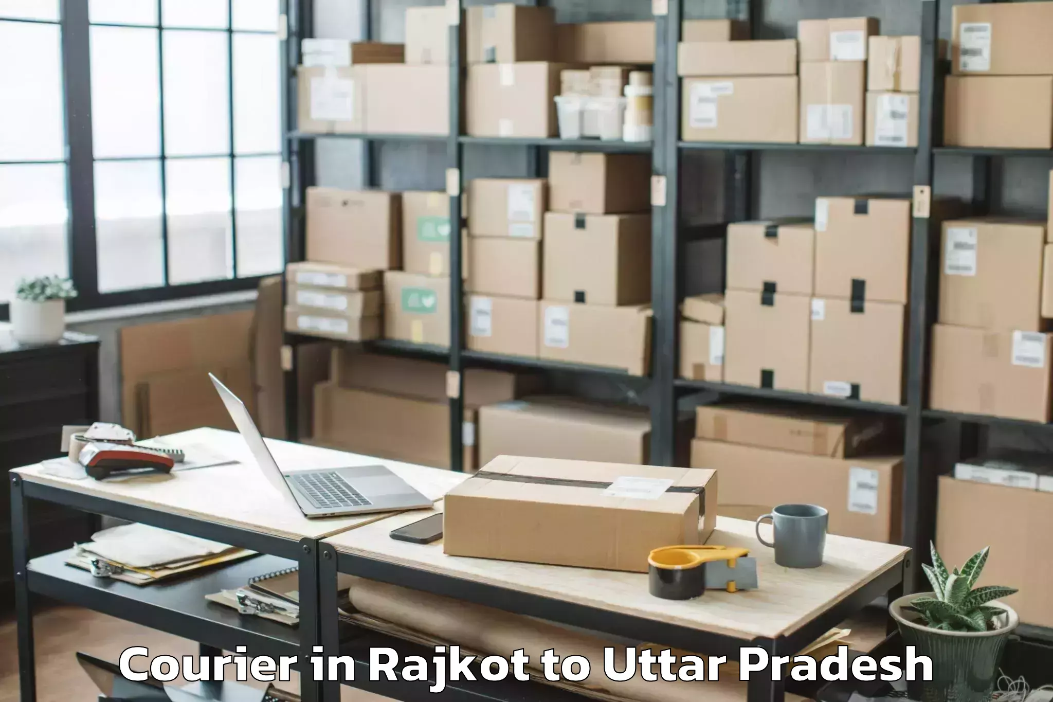 Hassle-Free Rajkot to Etah Courier